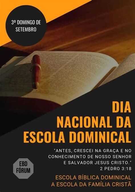 Dia Da Escola Dominical - 3⁰ Domingo de Setembro: Dia da Escola Dominical - Portal Sal da Terra