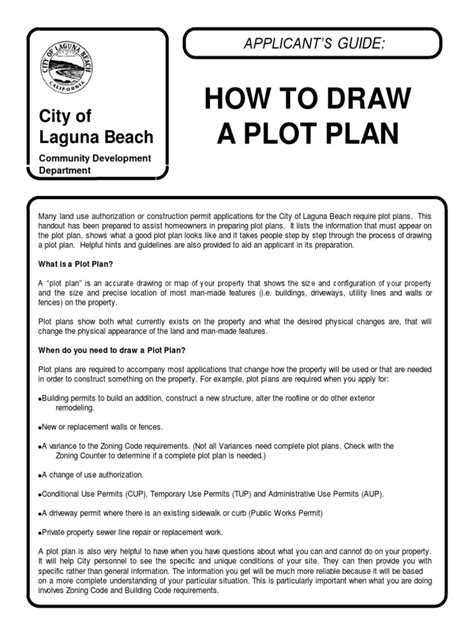 How To Draw A Plot Plan Combined Pdf Zoning Surveying