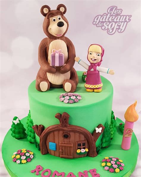 Gâteau Masha et Michka Masha and the bear cake Pastel Masha y el oso