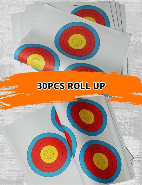 Arcxten 3 Spot Vegas Targets Face 30pcs Archery Targets Archerymax