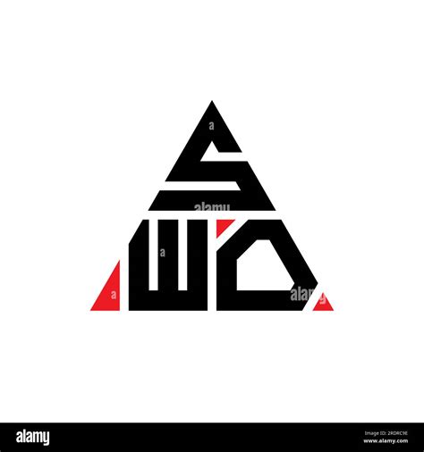 Swo Triangle Letter Logo Design With Triangle Shape Swo Triangle Logo