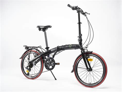 Ecosmo Alloy Folding Bike 20 Black Panlova