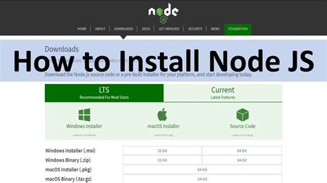 How To Install Node Js In Windows 10 Youtube