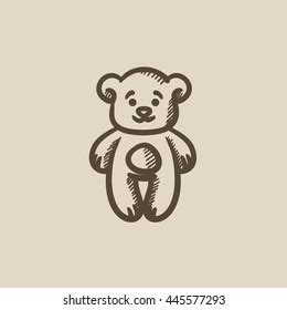 Teddy Bear Vector Sketch Icon Isolated Stock Vector (Royalty Free) 445577293 | Shutterstock