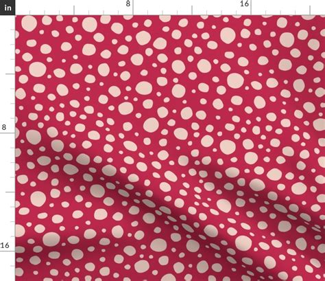 Irregular Uneven Polka Dots Medium Fabric Spoonflower