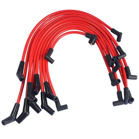 Red 10 5mm Jdmspeed Racing Spark Plug Wires Set For Ford 5 0l 5 8l Sb Sbf 302 Ebay