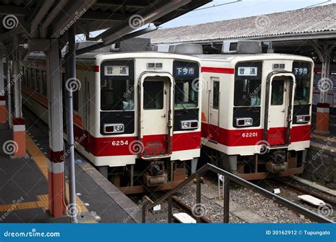 Tobu Railway Train Japan Editorial Photography Image Of Platform