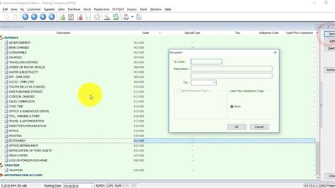 Sql Accounting Software Tutorial Maintain Chart Of Account Youtube