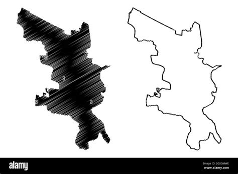 Jhargram district (West Bengal State, Republic of India) map vector ...