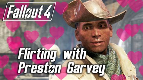 Fallout 4 Flirting With Preston Garvey Youtube