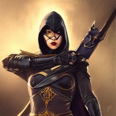 Krea Ai Cassandra Cain Batgirl As An Assassin From Assas