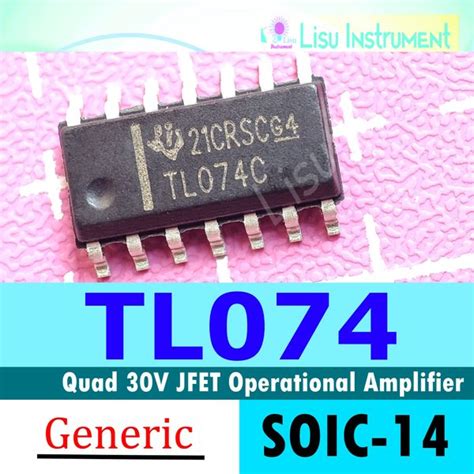 Jual TL074 14 SOP IC TI ST OPAMP JFET 3MHZ QUAD Di Lapak Lisu