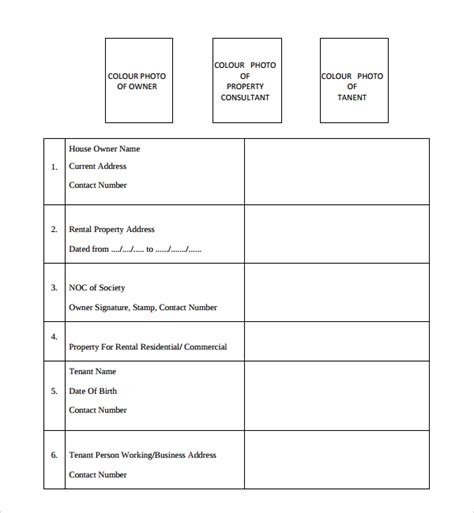 Free 11 Tenant Information Forms In Pdf Ms Word