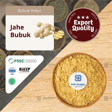 Jual Jahe Bubuk Gr Ginger Powder Gr Shopee Indonesia