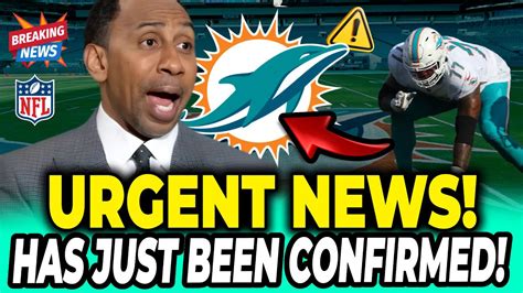 🔴breaking News Now Confirmed Direct From Miami Miami Dolphins News