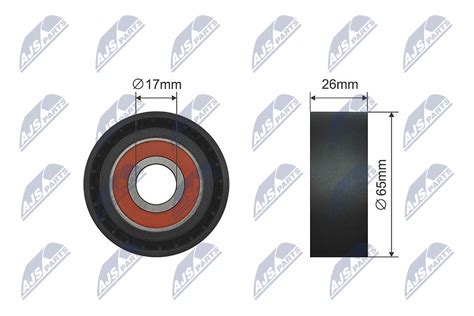 Tensioner Pulley V Ribbed Belt Rnk Bm Nty