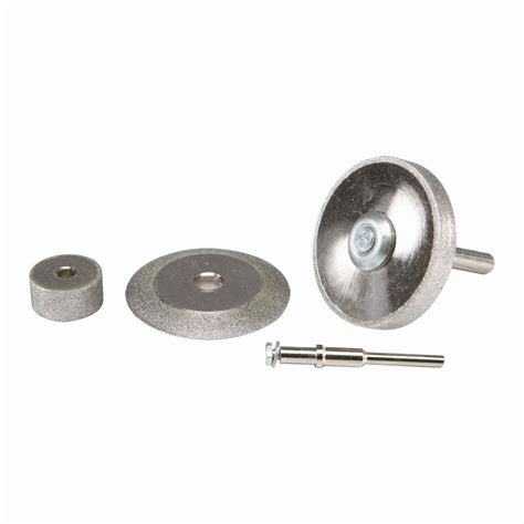 Large Diamond Rotary Grinding Wheel Set, 4 Piece