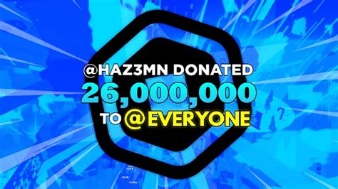 Hazem Is Out Of Control He Donated 26 Million Robux To This Pls Donate