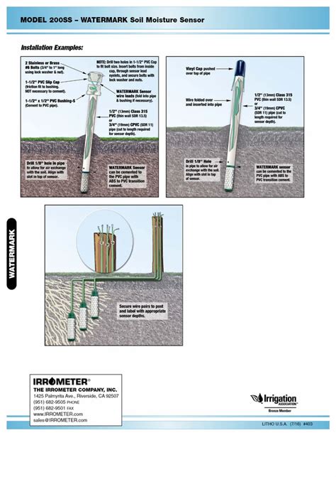 soil moisture sensor ss watermark soil moisture sensor