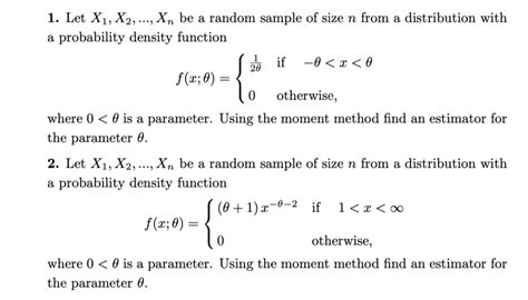 Solved Let X X Xn Be A Random Sample Chegg