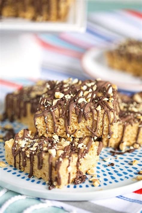 Peanut Butter Rice Krispie Treats With Chocolate The Suburban Soapbox