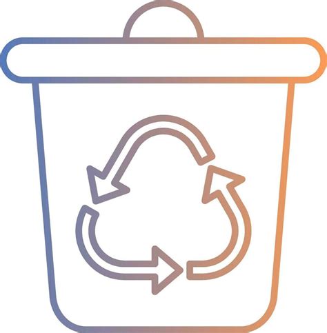 Recycle Bin Line Gradient Icon 36985716 Vector Art At Vecteezy