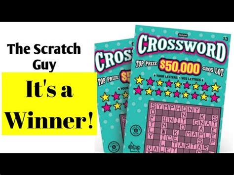 Crossword Scratch Ticket It S A Winner Ontario Lottery Youtube