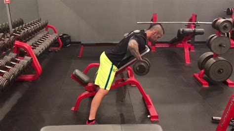 Pronated Grip Chest Supported Row Youtube