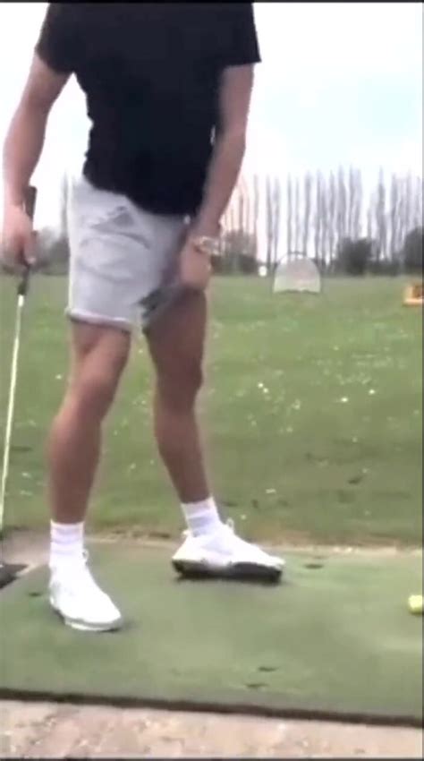 Showing Off Huge Cock During Golf