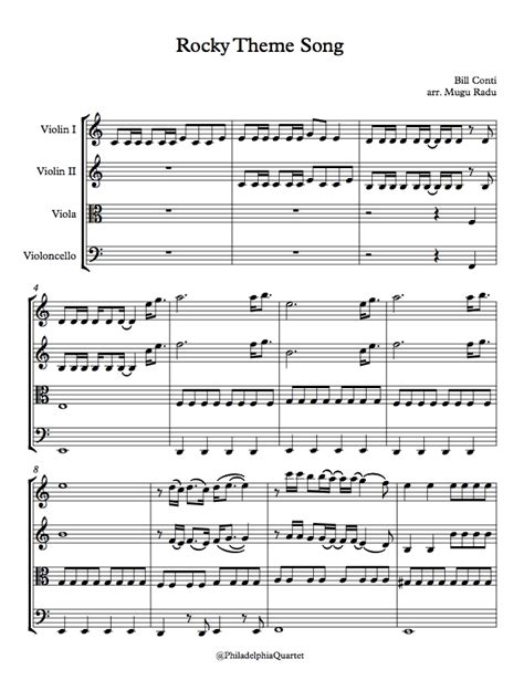 Rocky Theme Song Sheet Music Qleropremier