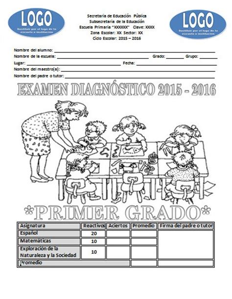 Examen De Diagnóstico Del Primer Grado Del Ciclo Escolar 2015 2016 Hot Sex Picture