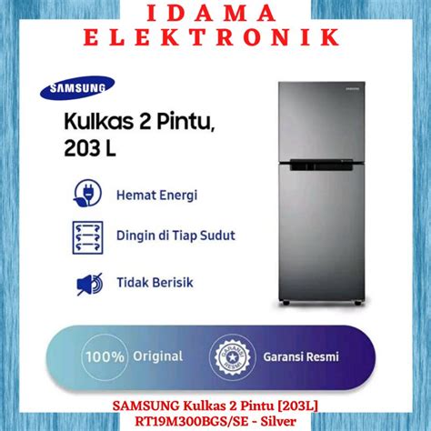 Jual Samsung Kulkas Pintu L Rt M Bgs Se Silver Shopee