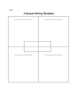 Square Writing Template For Your Needs