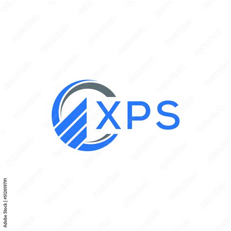 Xps Flat Accounting Logo Design On White Background Xps Creative