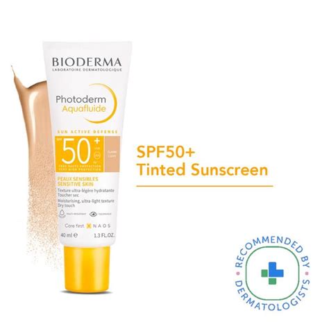 Buy Bioderma SPF 50 Tinted Sunscreen Photoderm Aquafluide Claire