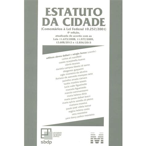 Livro Estatuto Da Cidade Extra