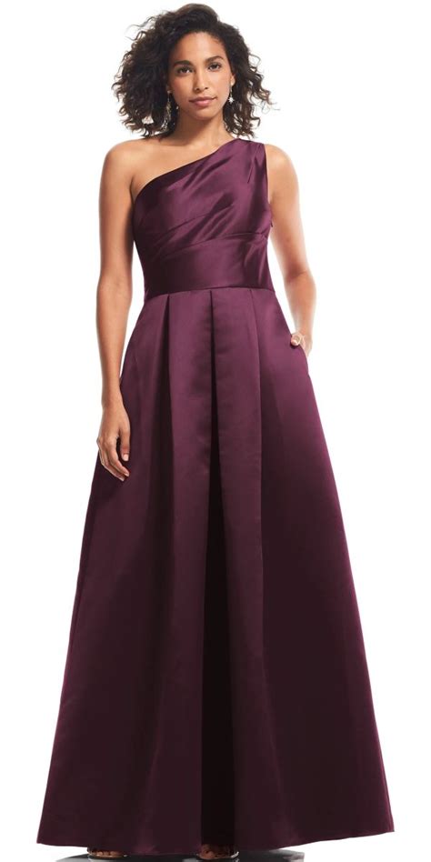 French Novelty Bill Levkoff Mckenna One Shoulder Bridesmaid Dress