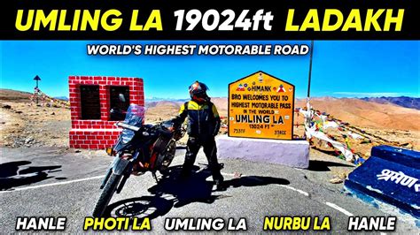 Umling La Worlds Highest Motorable Road Lucknow To Umling La Ladakh