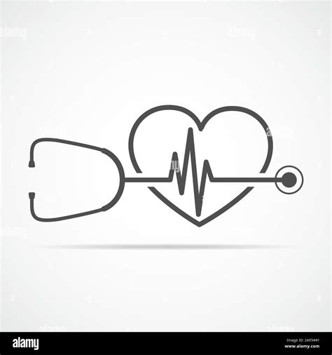 EKG Heart Stethoscope SVG