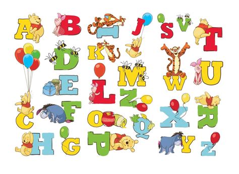 Winnie The Pooh Alphabet Letters