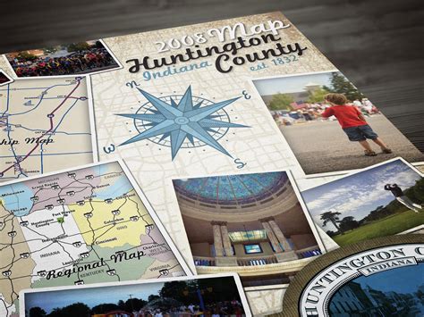 Huntington County Indiana Map // Portfolio // Meg Doyle