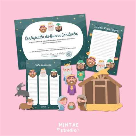 FREE Printable Three Wise Men Certificate Navity Letters Mintae