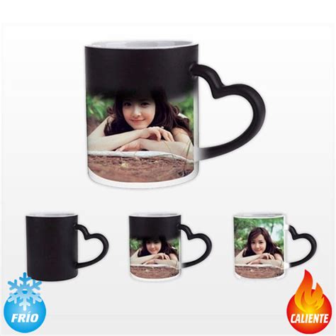 Taza mágica corazón 3D personalizada Vynculo Creativo