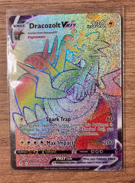 Dracozolt Vmax Rainbow Pokemon Evolving Skies Kaufen Auf Ricardo