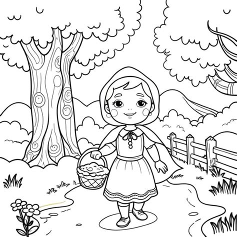 Chapeuzinho Vermelho Colorir - 16 Desenhos de Chapeuzinho Vermelho para colorir