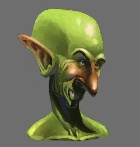 An Alien With Green Hair And Big Eyes Is Shown In This Digital Art