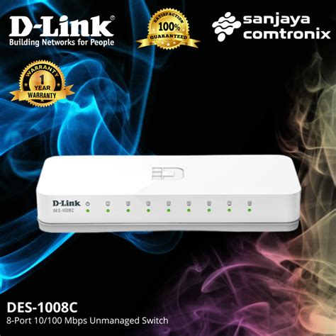 Jual Dlink Des 1008c 1008a 8 Port 10 100 Mbps Unmanaged Switch Jakarta Pusat Sanjaya