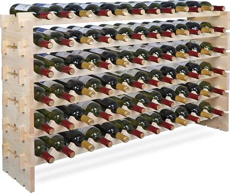 Amazon Smartxchoices 72 Bottles Stackable Modular Wine Rack 6