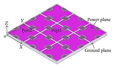 Schematic Diagram Of The Proposed Ebg Structure A D View B Top