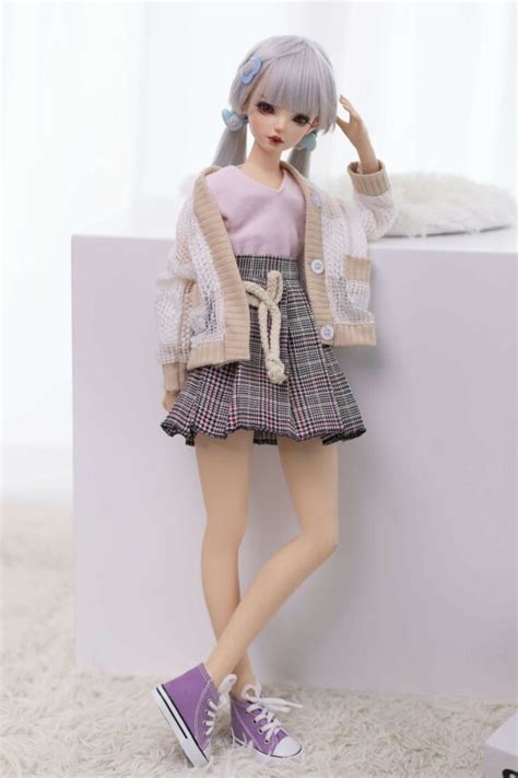 Pearl 2ft3 68cm Cute Tiny Sex Doll With BJD Head NakeDoll